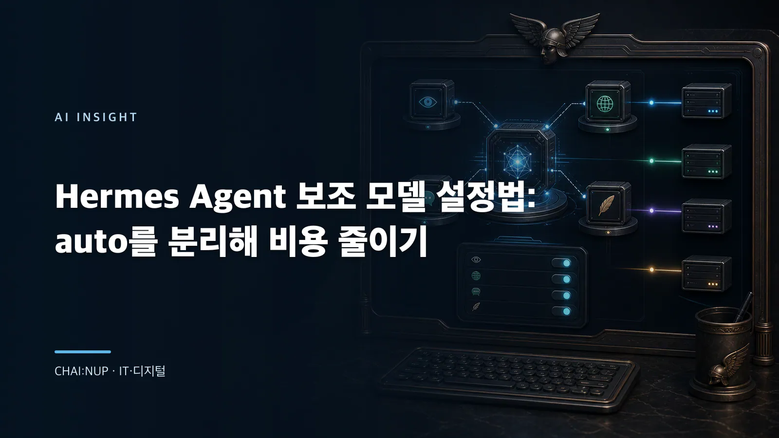 Hermes 보조 모델 설정법: auto 기준선에서 비용 게이트까지