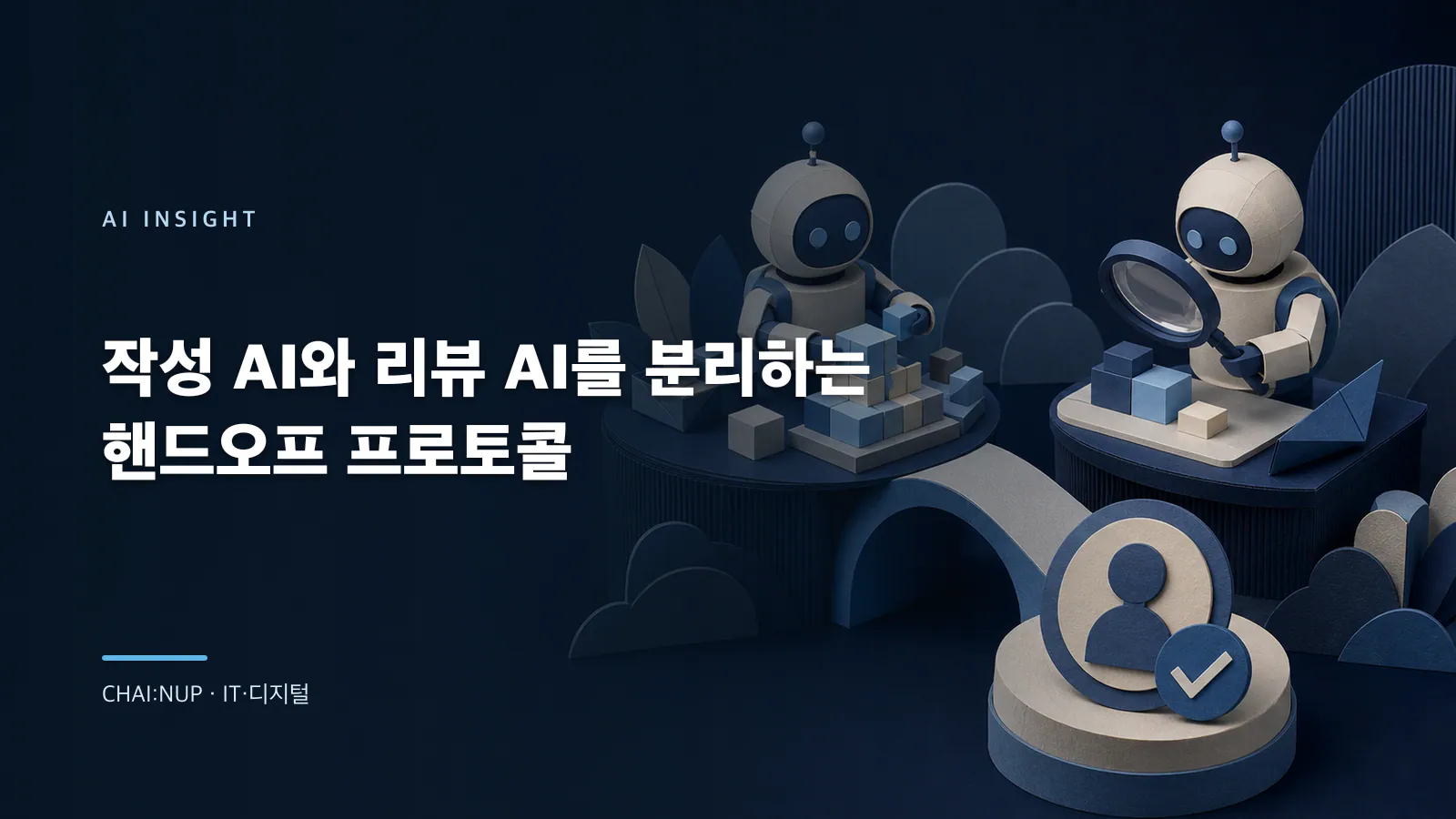작성 AI와 리뷰 AI를 분리하는 핸드오프 프로토콜