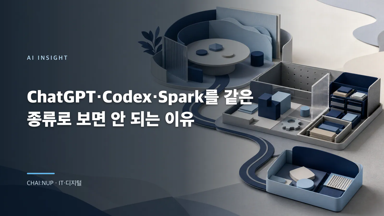 ChatGPT·Codex·Spark를 같은 종류로 보면 안 되는 이유