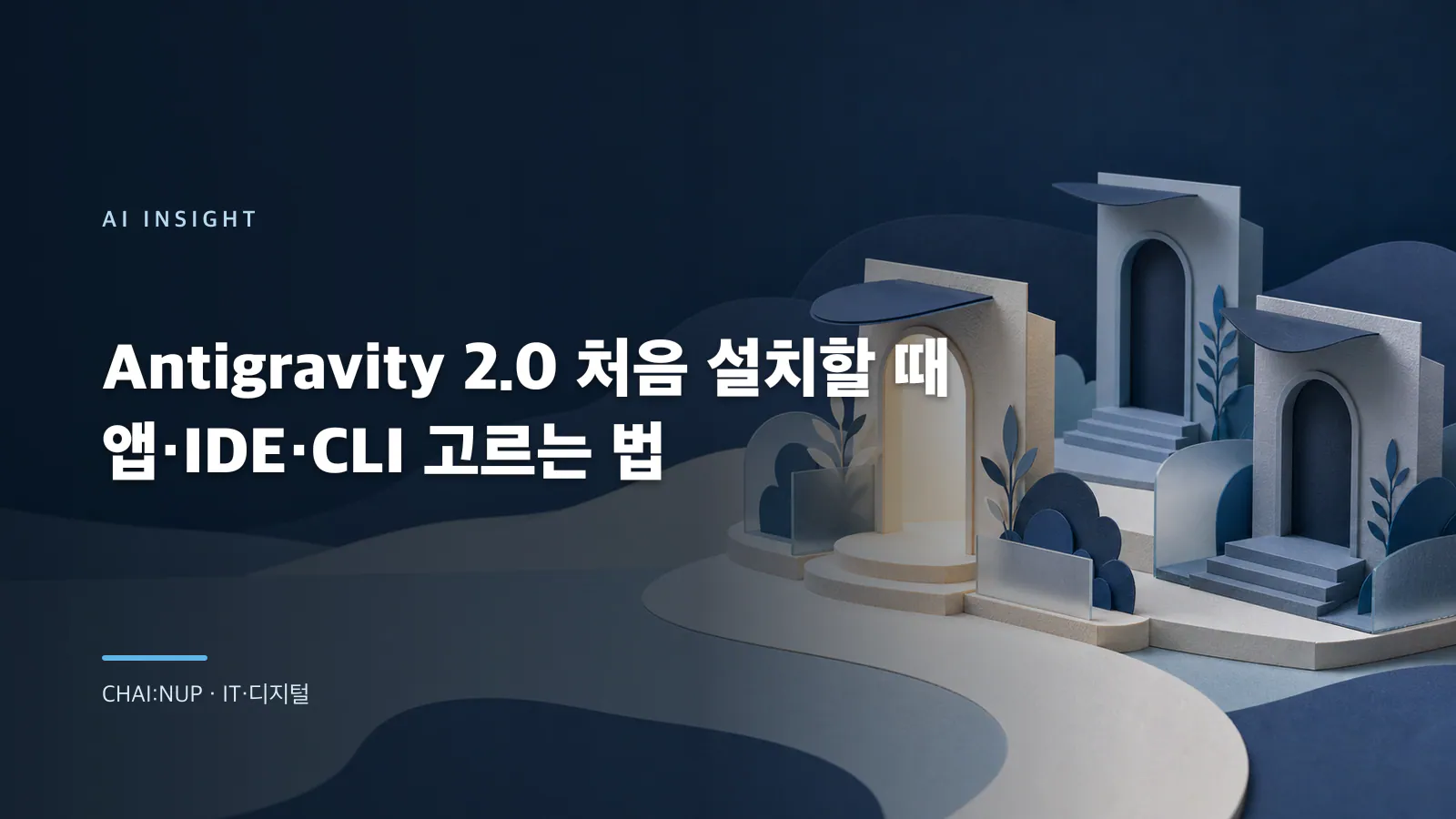 Antigravity 2.0·IDE·CLI·SDK, 처음에는 무엇을 고를까
